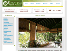Tablet Screenshot of esparteriaaljarafe.com